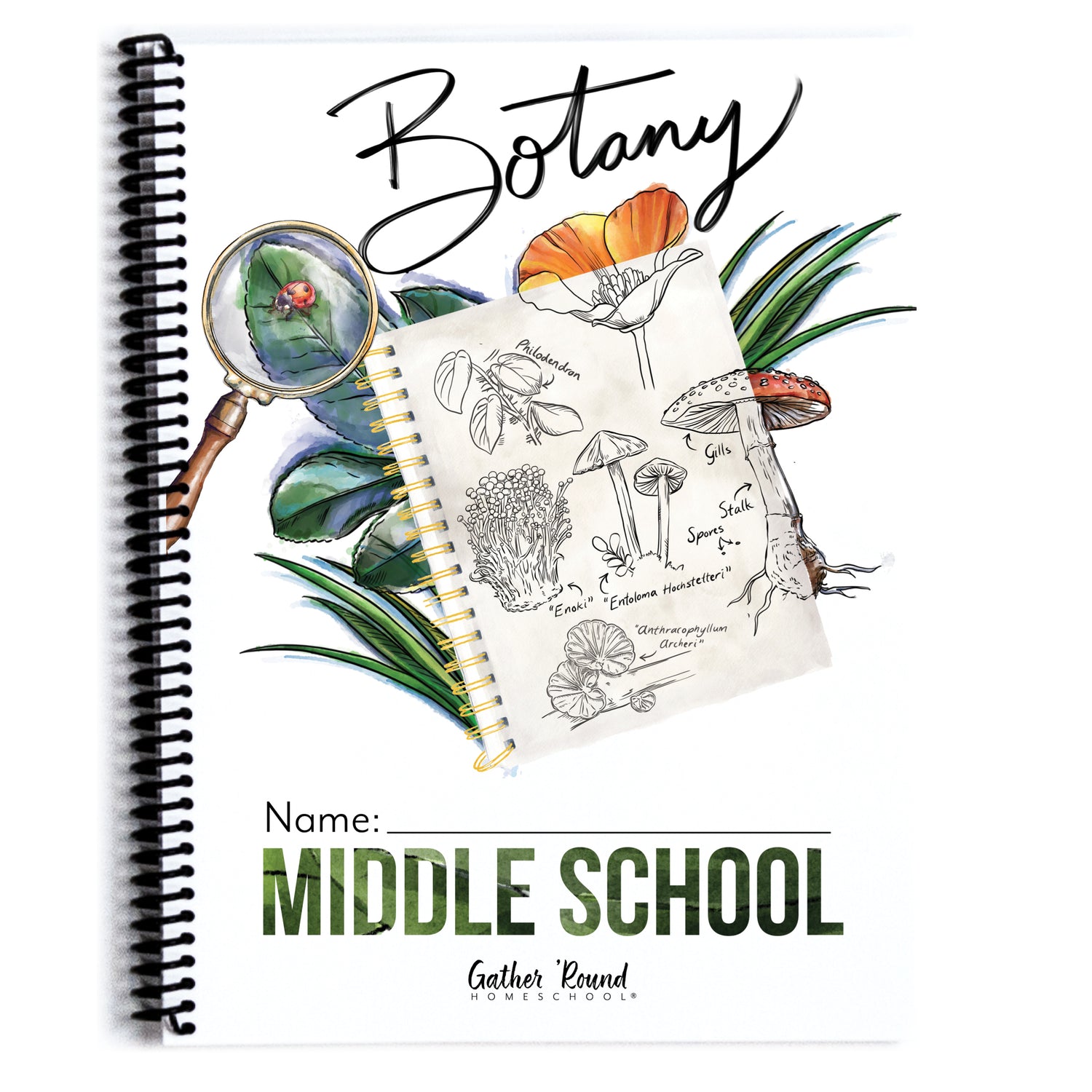 Botany Homeschool Unit Study Printed Middle School Student Book 