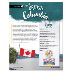 British Columbia Homeschool Unit Study Digital Teacher's Guide Daily Lesson 1 Part 1