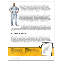 Careers + Trades Homeschool Unit Study Printed Teacher's Guide Daily Lesson 1 Part 2