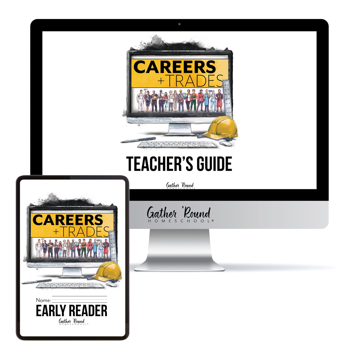 Careers + Trades Homeschool Unit Study Digital Bundle Teacher's Guide and Early Reader Student Book
