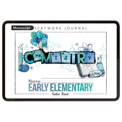 Chemistry Homeschool Unit Study Digital Seatwork Journal Manuscript Early Elementary