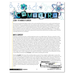 Chemistry Homeschool Unit Study Printed Teacher's Guide Lesson 1 Part 1