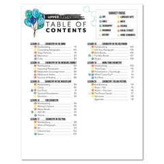 Chemistry Homeschool Unit Study Printed Upper Elementary Student Book Table of Contents Lesson 13-20