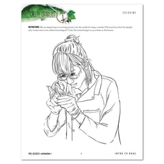 Creepy Crawlies Homeschool Unit Study Printed Pre-Reader Student Book Lesson 1 Coloring