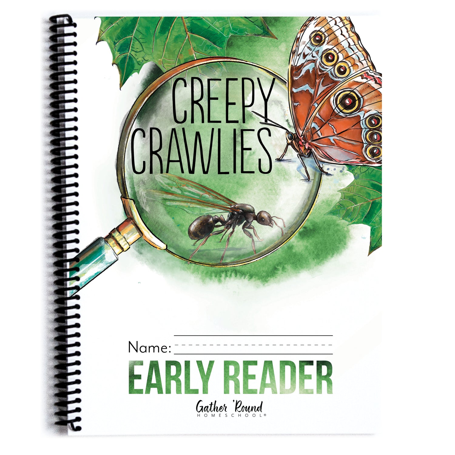 Creepy Crawlies Homeschool Unit Study Printed Early Reader Student Book
