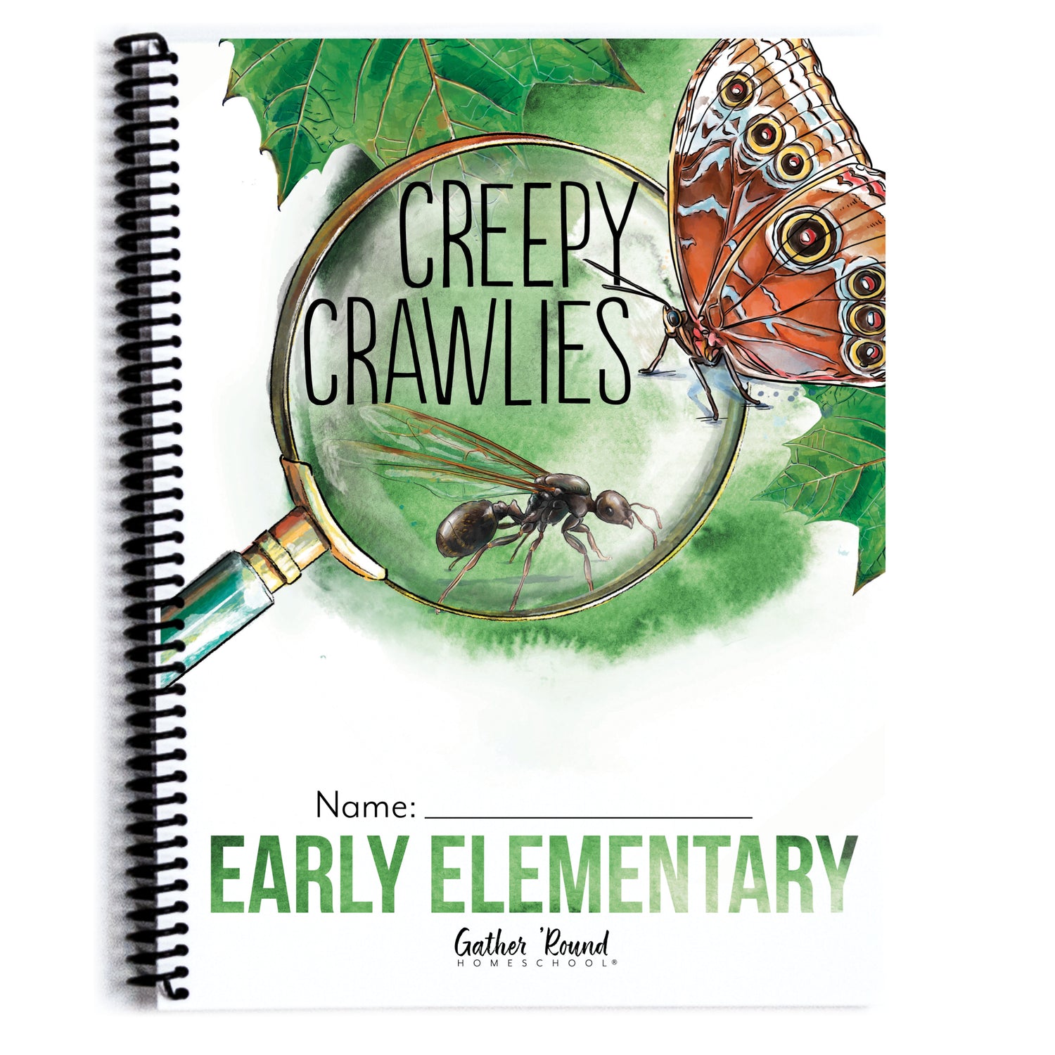 Creepy Crawlies Homeschool Unit Study Printed Early Elementary Student Book 