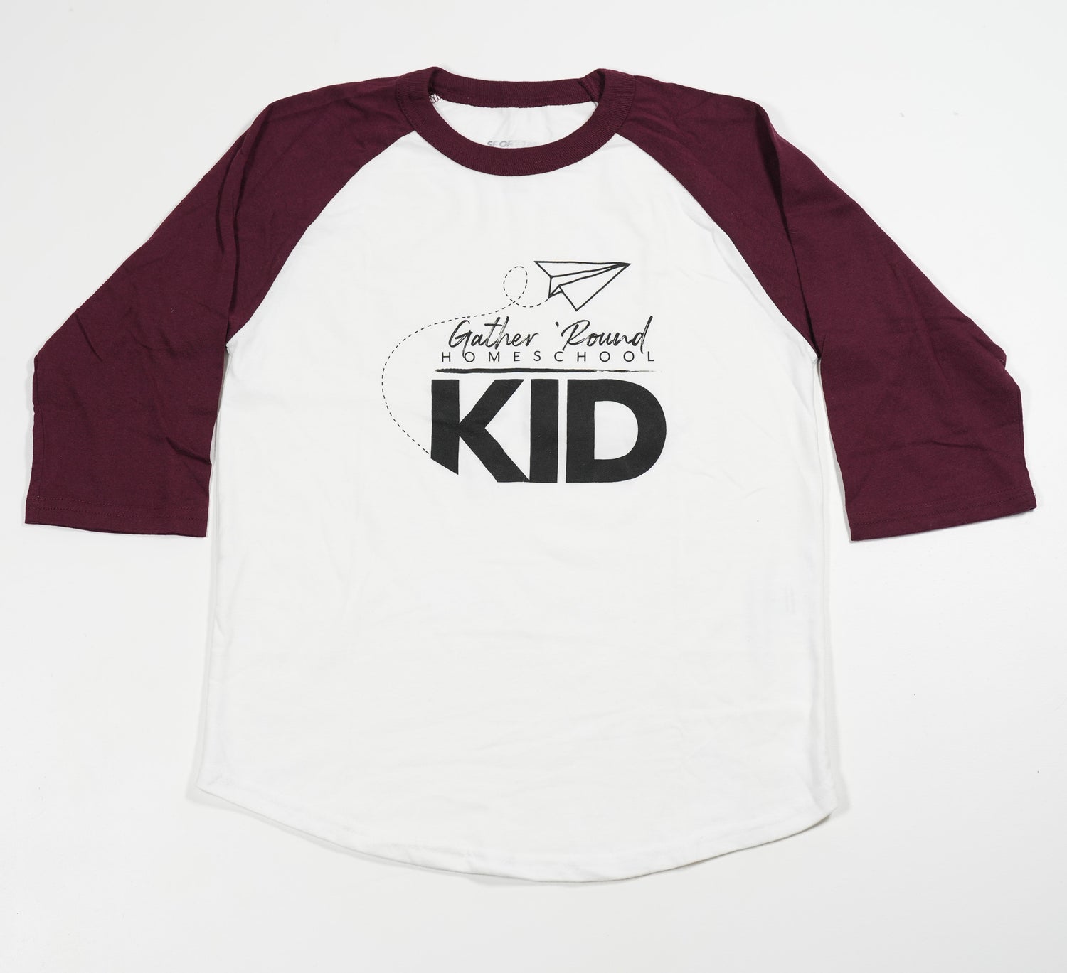 Gather 'Round Homeschool Youth Baseball 3/4 Shirts