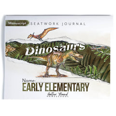 Dinosaurs Homeschool Unit Study Printed Seatwork Journal Manuscript Eary Elementary