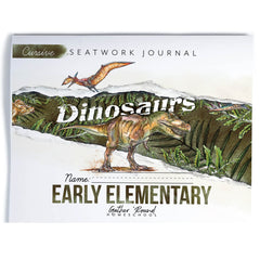 Dinosaurs Homeschool Unit Study Printed Seatwork Journal Cursive Eary Elementary