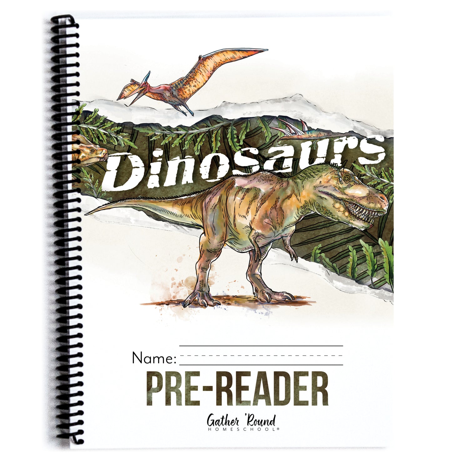 Dinosaurs Homeschool Unit Study Printed Pre-Reader Student Book
