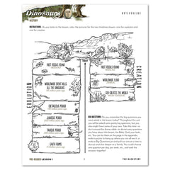 Dinosaurs Homeschool Unit Study Printed Pre-Reader Student Book Lesson 1 Notebooking