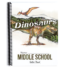 Dinosaurs Homeschool Unit Study Printed Middle School Student Book