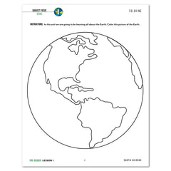 Earth Science Homeschool Unit Study Digital Pre-Reader Student Book Lesson 1 Coloring