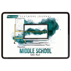 Entrepreneurship Homeschool Unit Study Digital Seatwork Journal Manuscript Middle School