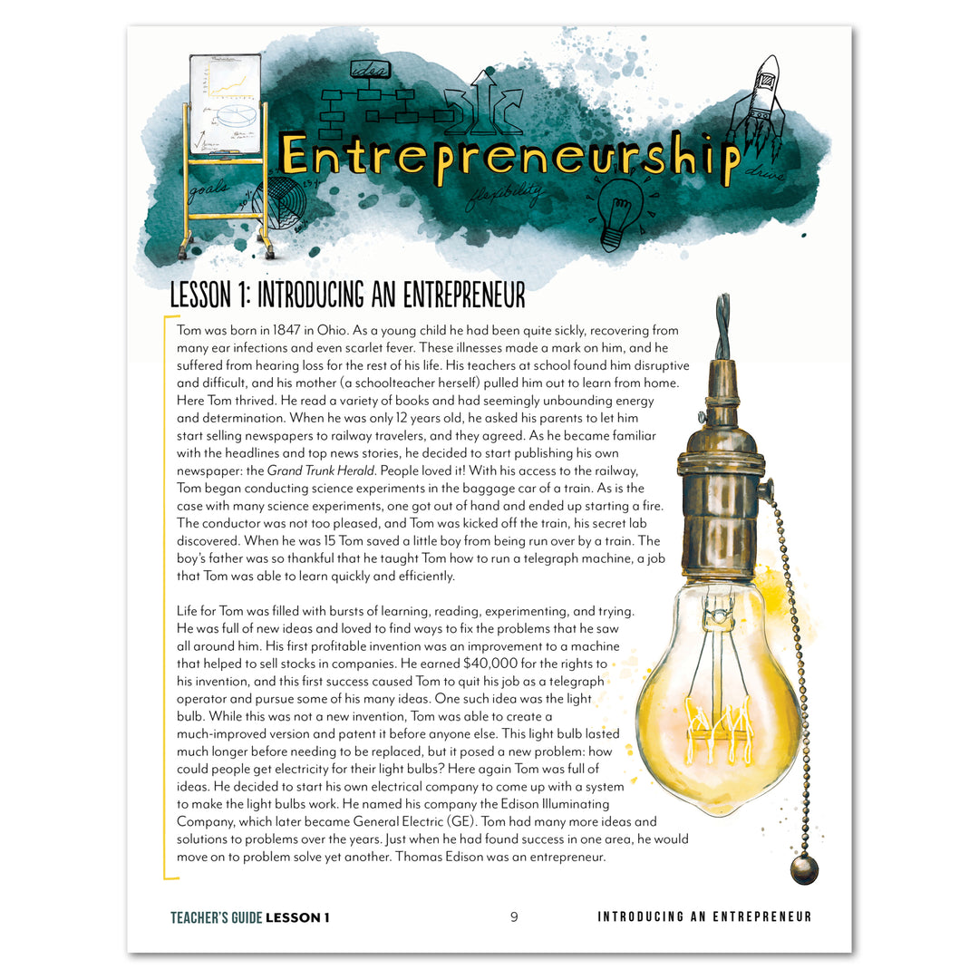 Entrepreneurship Unit (Digital Bundles) – Gather 'Round Homeschool USA