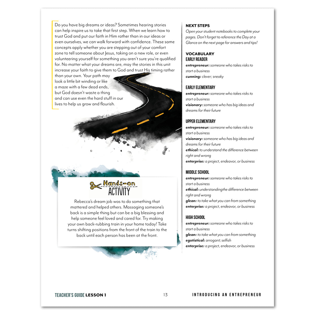 Entrepreneurship Unit (Printed Books) – Gather 'Round Homeschool USA