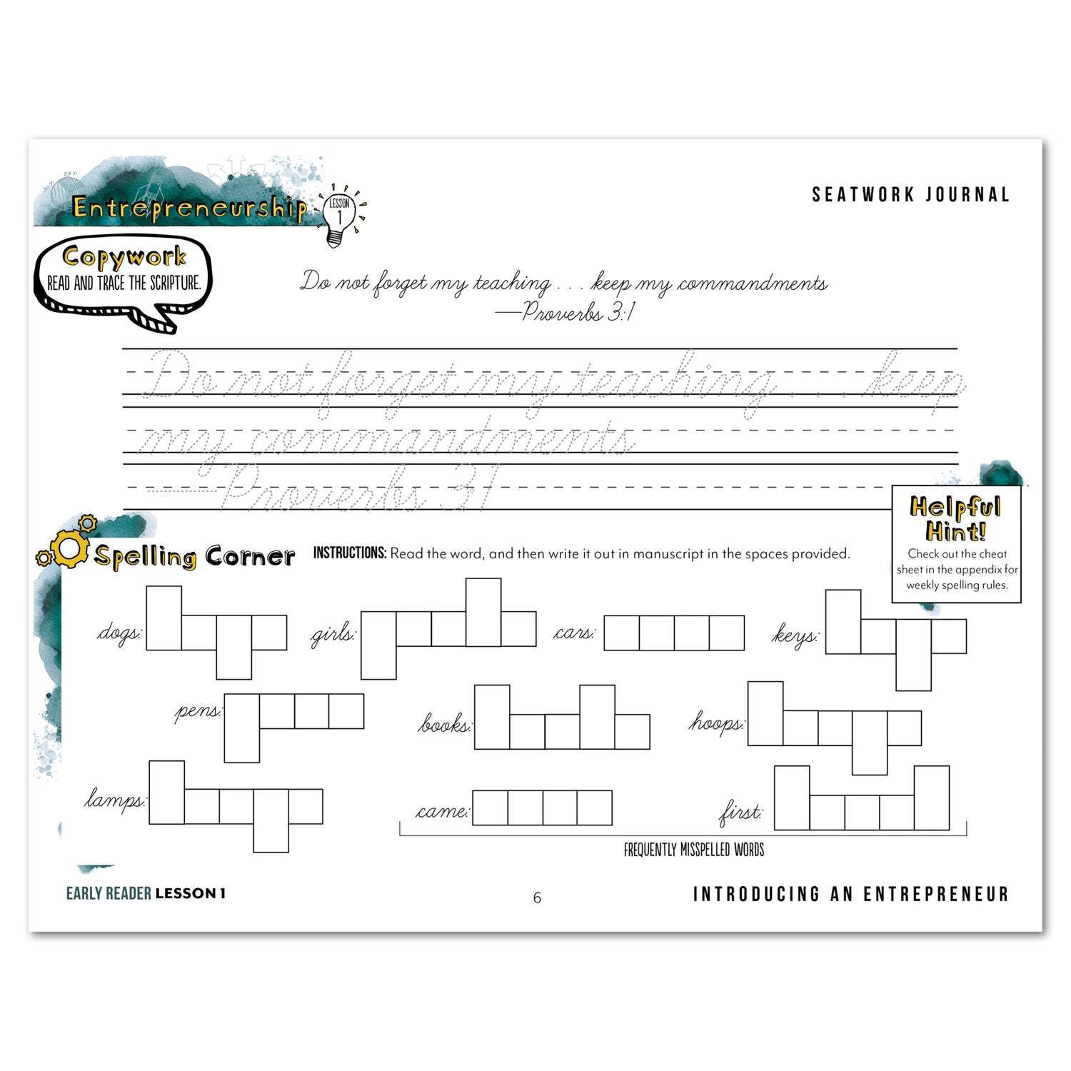 Entrepreneurship Seatwork (Printed Books)