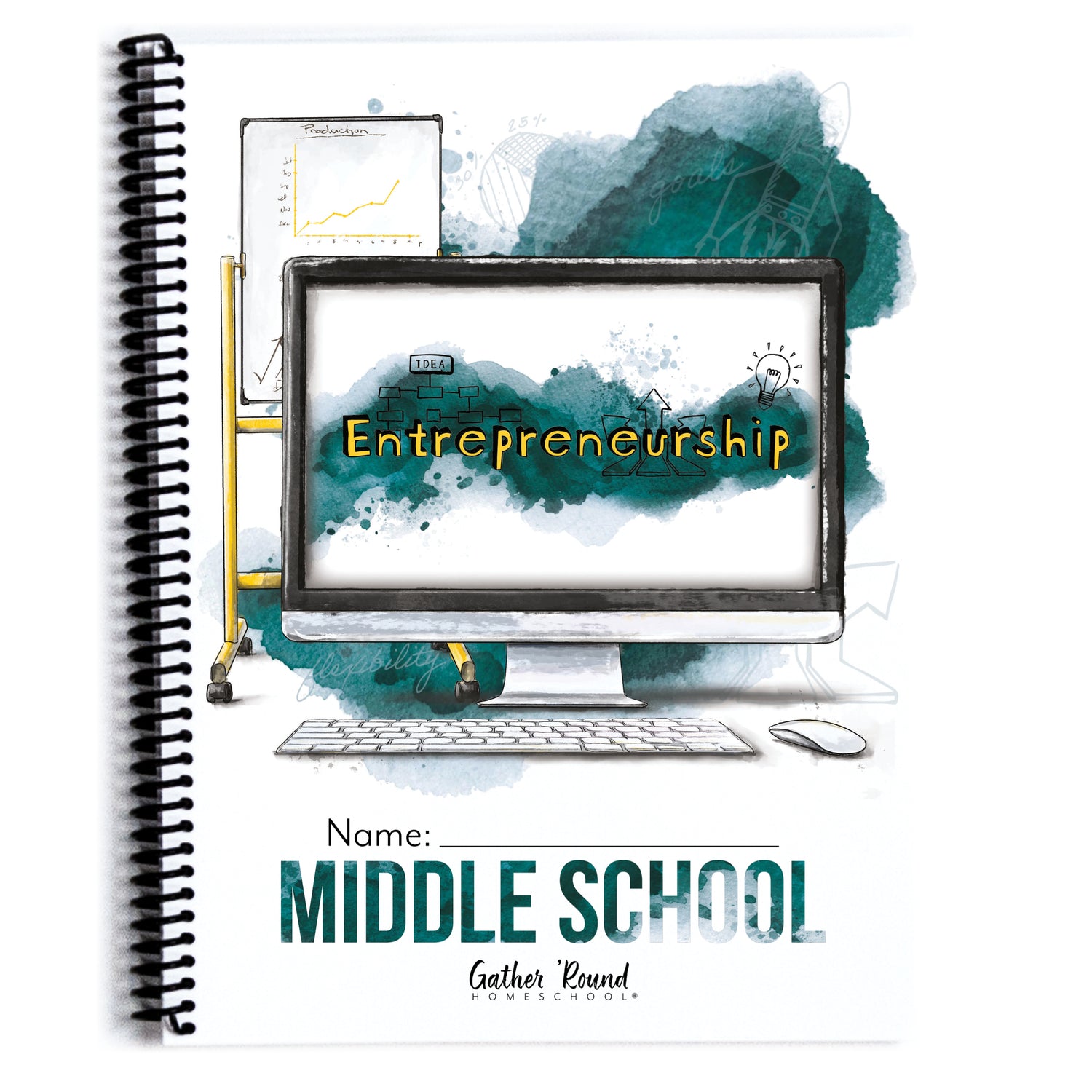 Entrepreneurship Homeschool Unit Study Printed Middle School Student Book