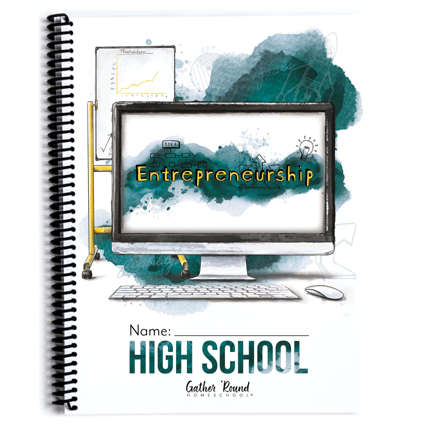 Entrepreneurship Homeschool Unit Study Printed High School Student Book