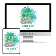 Europe homeschool unit study digital student workbook Teacher's Guide and Pre-Reader bundle