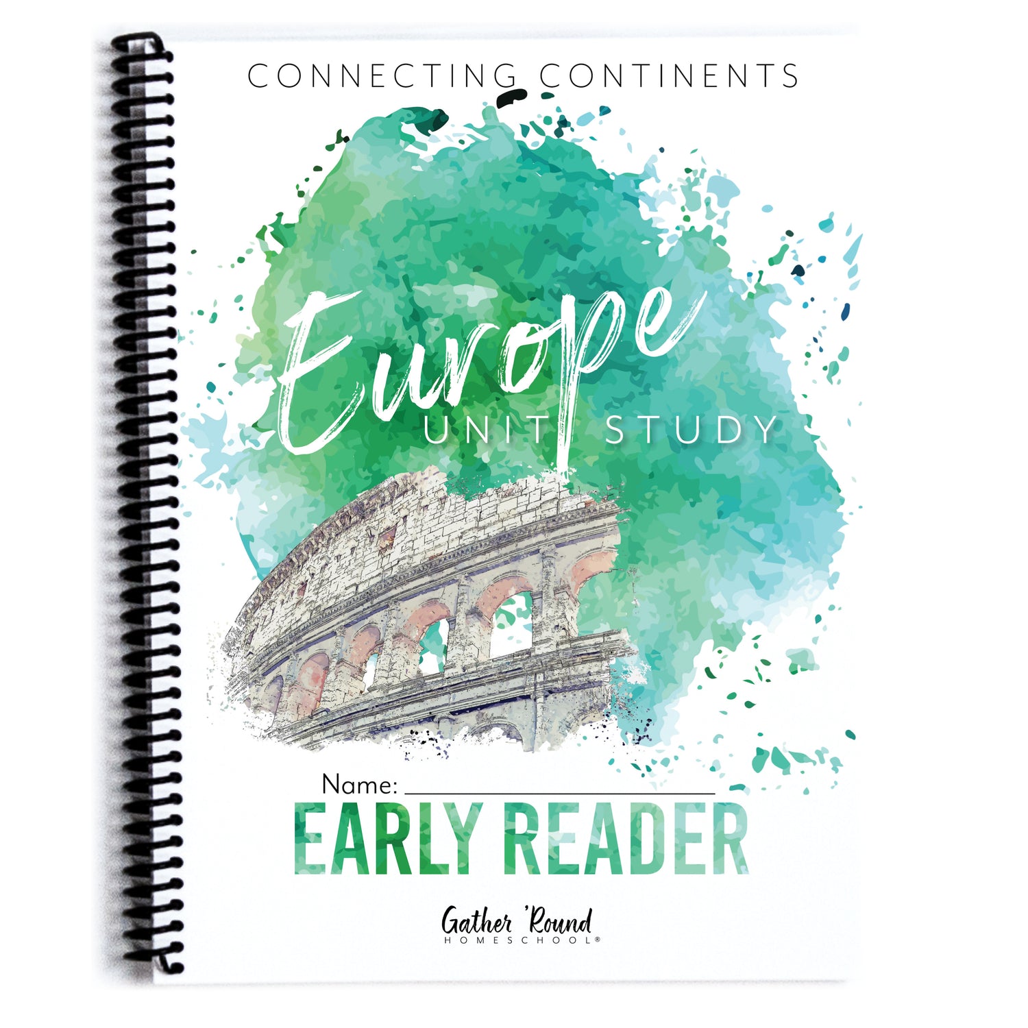 Europe homeschool unit study printed student book early reader