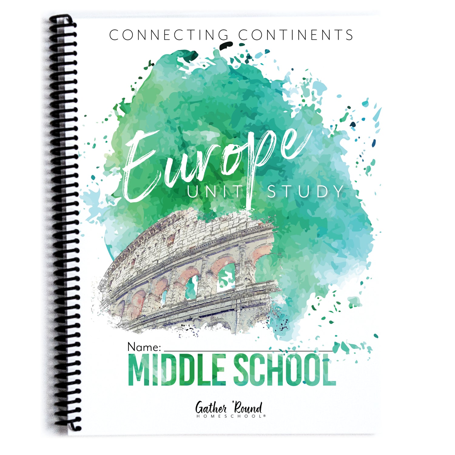 Europe homeschool unit study printed student book middle school