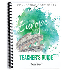 Europe homeschool unit study printed teacher's guide 