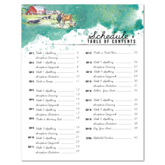 Farming + Food homeschool unit study cursive workbook in print format table of contents