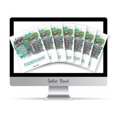 Farming + Food homeschool unit study digital teacher's guide and student work book full family bundle