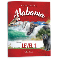 Alabama Fifty States Homeschool Unit Study Printed Student  Book Level 1