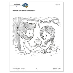 Human Body homeschool unit study printed student workbook in pre-reader lesson one 