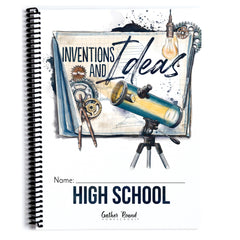 Inventions and Ideas homeschool unit study printed student workbook in high school 