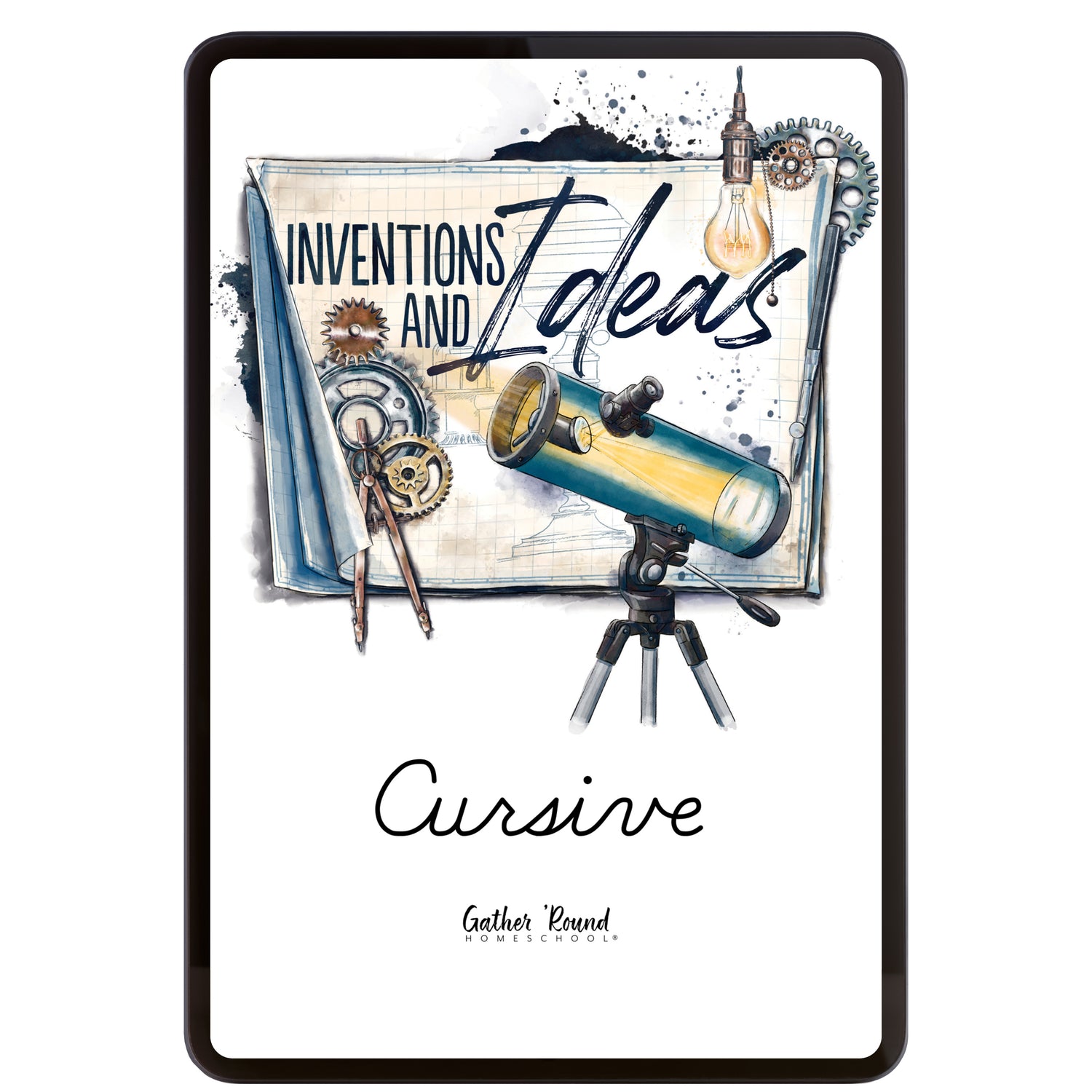 Inventions and Ideas Cursive Writing (Digital Download)