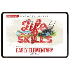 Life Skills homeschool unit study digital early elementary manuscript seatwork journal