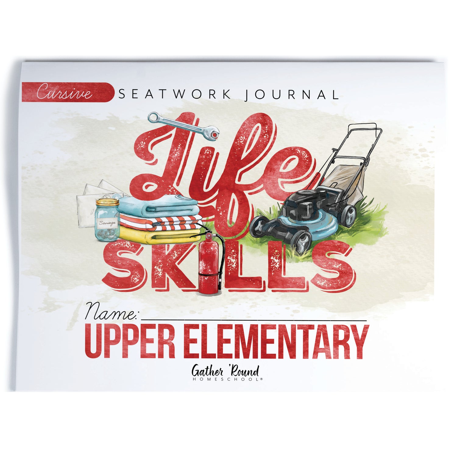 Life Skills homeschool unit study printed upper elementary cursive seatwork journal