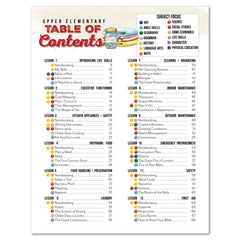 Life Skills homeschool unit study printed upper elementary table of contents