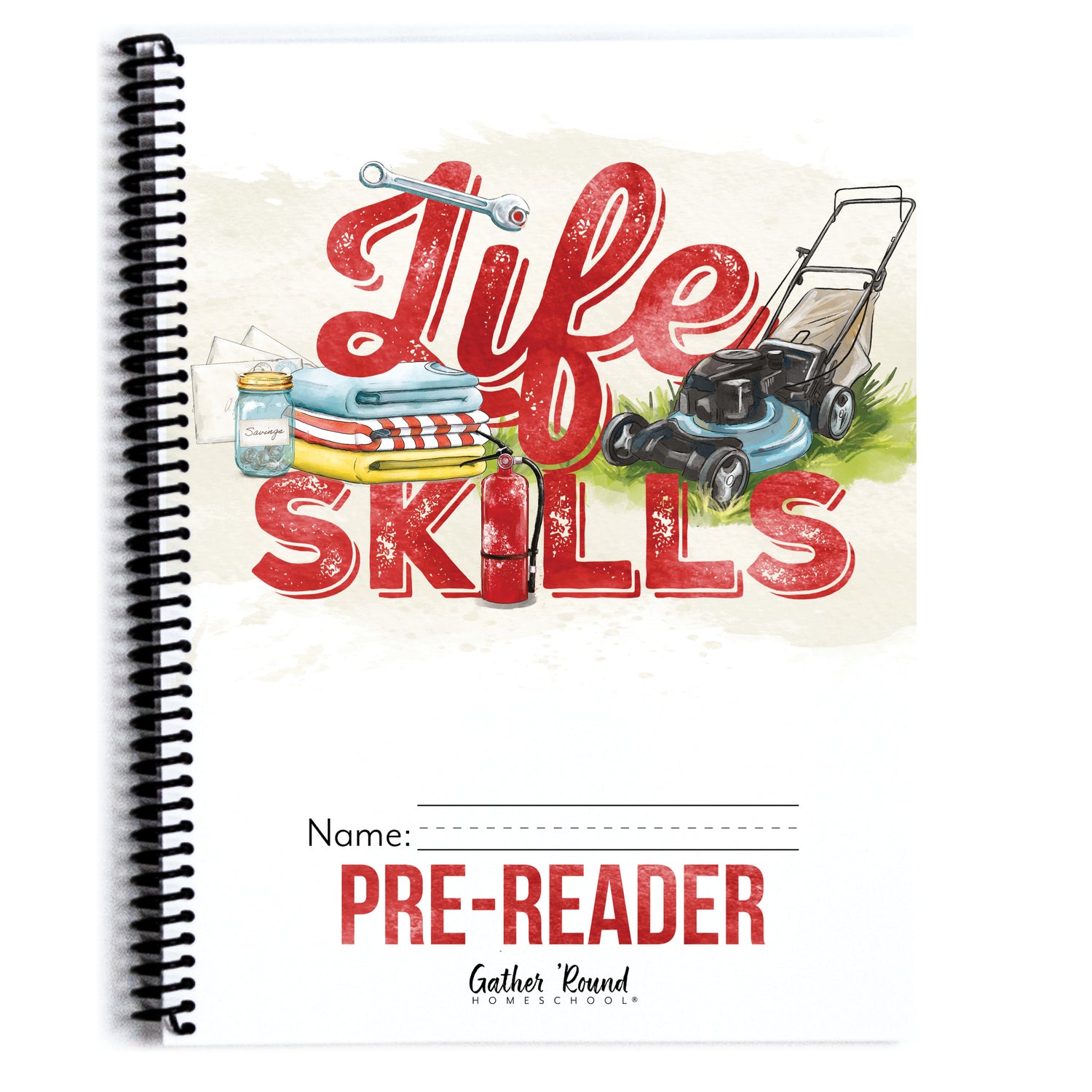 Life Skills homeschool unit study printed student book pre-reader