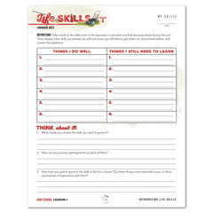 Life Skills homeschool unit study printed student book high school lesson 1