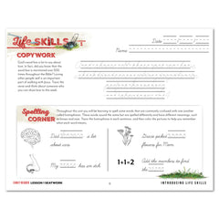 Life Skills homeschool unit study digital early reader cursive seatwork journal lesson 15