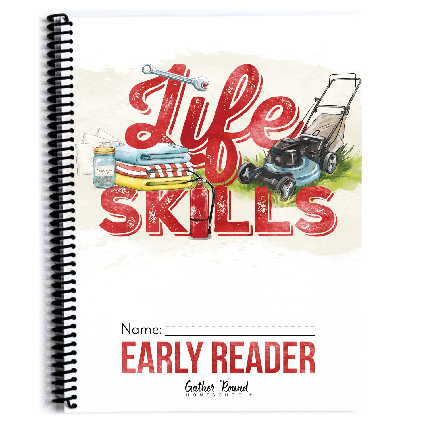 Life Skills homeschool unit study printed student book early reader