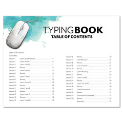Typing Book Homeschool Unit Study Printed Student Book Table of Contents