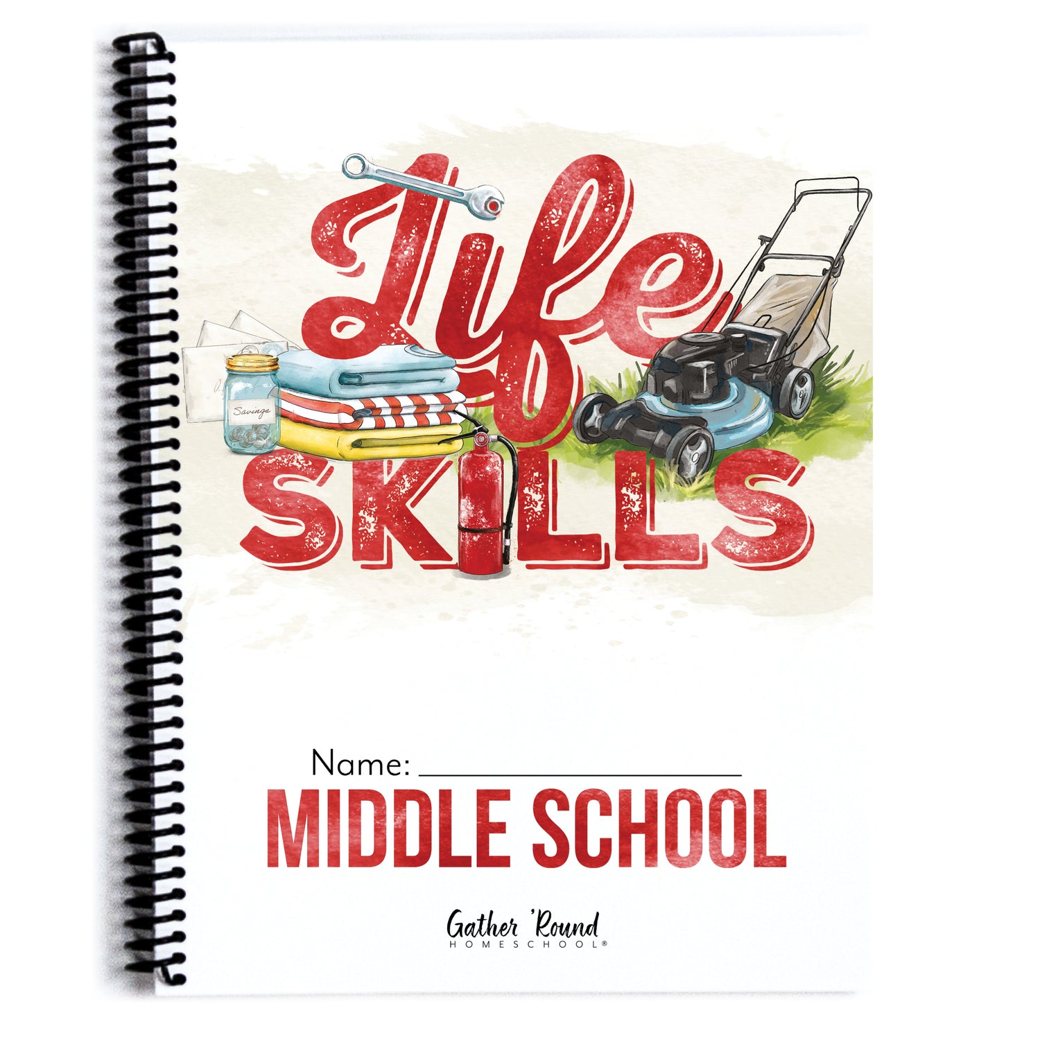 Life Skills homeschool unit study printed student book middle school