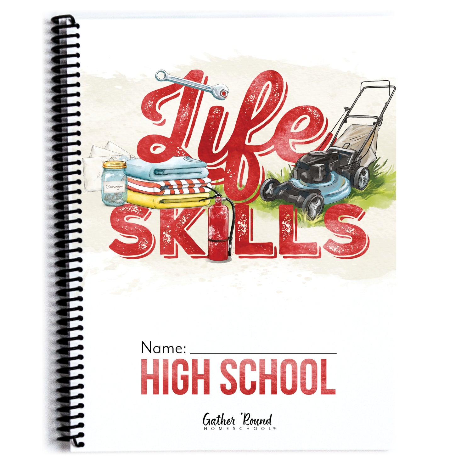 Life Skills homeschool unit study printed student book high school