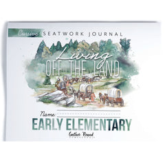 Living Off the Land homeschool unit seatwork journal print Early Elementary student notebook in cursive