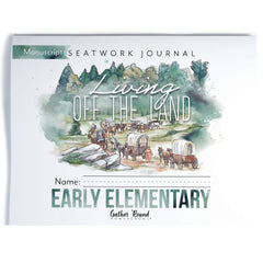 Living Off the Land homeschool unit seatwork journal print Early Elementary student notebook in manuscript