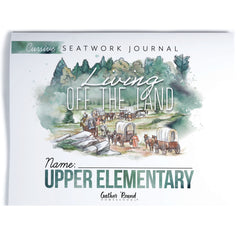 Living Off the Land homeschool unit seatwork journal print Upper Elementary student notebook in cursive