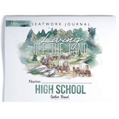 Living Off the Land homeschool unit seatwork journal print High School  student notebook in manuscript