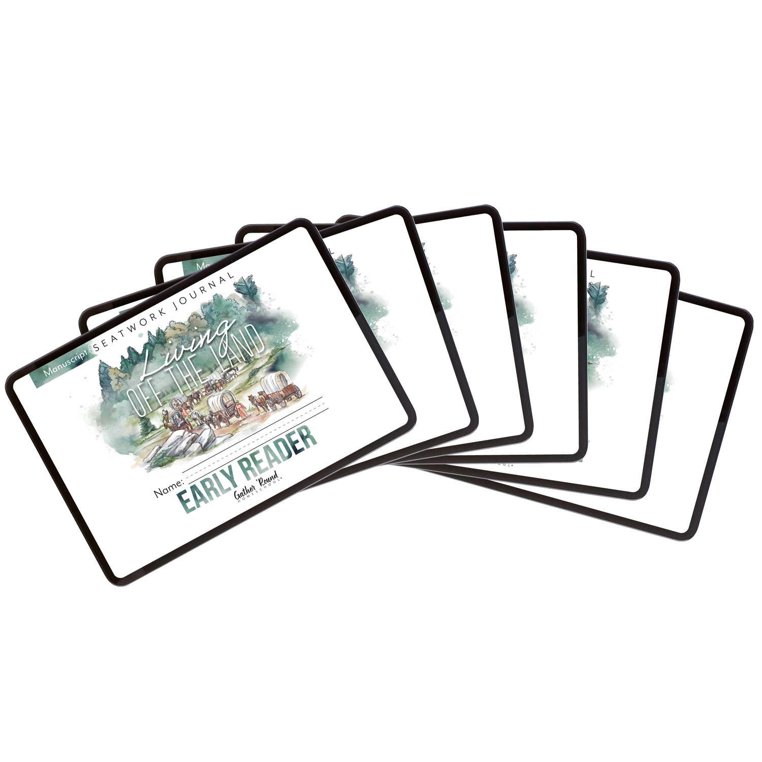 Living Off the Land homeschool unit seatwork journal full family bundle in manuscript