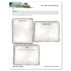 Living Off the Land homeschool unit study digital middle school student notebook and teacher's bundle lesson one
