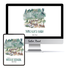 Living Off the Land homeschool unit study digital middle school student notebook and teacher's bundle
